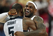 LeBron James und Kevin Durant - Friso Gentsch/dpa
