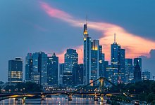 Frankfurter Bankenskyline - Foto: Boris Roessler/dpa
