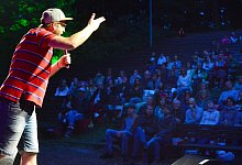 Das Publikum voll im Griff - André Gallisch