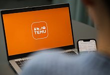 Wettbewerber Temu - Hannes P Albert/dpa