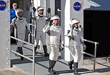 Vor dem Start zur ISS - John Raoux/AP/dpa