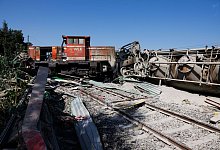 Entgleister Güterzug - Friso Gentsch/dpa