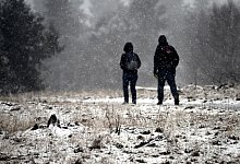 Erster Schnee im Sauerland - Federico Gambarini/dpa