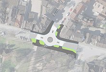 Kreisverkehr - Grafik: Stadt Detmold