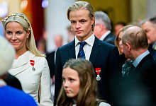Mette-Marit und ihr Sohn Marius Borg H&oslash;iby - Vegard Wivestad Grott/NTB SCANPIX/EPA/dpa