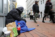 Obdachloser in NRW - Ina Fassbender/dpa