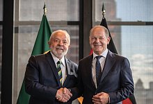 Olaf Scholz und Luiz In&aacute;cio Lula da Silva - Michael Kappeler/dpa