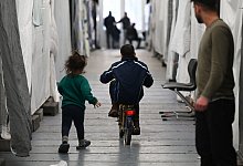 Fl&uuml;chtlingsunterkunft - Arne Dedert/dpa