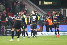 Entt&auml;uschte Leipziger - Foto: Andreas Gora/dpa