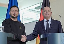 Bundeskanzler Scholz trifft Pr&auml;sident Selenskyj - Michael Kappeler/dpa