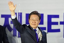 Pr&auml;sidentschaftswahl in S&uuml;dkorea - Lee Jin-man/AP/dpa