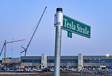 Tesla-Fabrik in Brandenburg - Foto: Patrick Pleul/dpa-Zentralbild/dpa