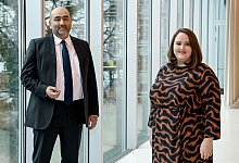 Lang und Nouripour - Foto: Britta Pedersen/dpa