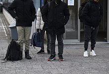 Asylbewerber an der Grenze von Russland und Finnland - Vesa Moilanen/Lehtikuva via AP/dpa