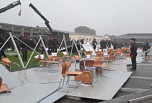 Übergabeappell Bundeswehr Höxter Sturm Gewitter - David Schellenberg