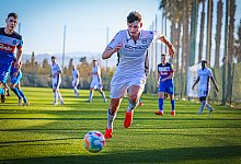 Arminia-St&uuml;rmer Janni Serra markierte im Test gegen Holstein Kiel den Treffer zum 2:0. - Sarah Jonek