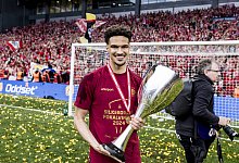 Silkeborg IF win the Danish Cup final 2023-24, Copenhagen, Denmark Copenhagen, Denmark. 09th, May 2024. Joel Felix of Si - IMAGO/Gonzales Photo