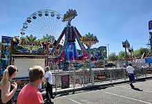 Seit Samstag steht das Fahrgesch&auml;ft Pandora auf dem Lunapark still. - Marc Schr&ouml;der