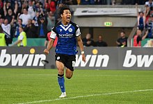 Bielefeld, Schueco Arena, 12.08.23, GER, Herren, DFB-Pokal-1.Runde, Saison 2023-2024, DSC Arminia Bielefeld - VfL Bochum - IMAGO/Ulrich Hufnagel