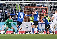 Bielefeld, 02.12.2023, Bielefelder Alm, Fussball, 3.Liga, 17.Spieltag , DSC Arminia Bielefeld vs. FC Erzgebirge Aue , Im - IMAGO/Picture Point