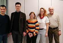 rober_wagener_mit_ukrainern - Bildrechte: Klaus Kr&ouml;ker