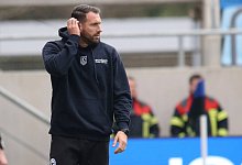 06.10.2024, xmohx, Fussball 3.Liga, 1.FC Saarbruecken - Arminie Bielefeld emspor, v.l. Trainer Michel Niat (Bielefeld) ( - IMAGO/Jan Huebner