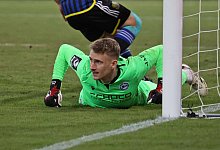 25.02.2024, Fussball, Herren, 3. Liga, Saison 2023/2024, 1. FC Saarbr&uuml;cken - DSC Arminia Bielefeld, Jonas Kersken (Armin - IMAGO/Fussball-News Saarland