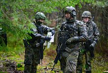 Aufklärer der Bundeswehr üben - dpa