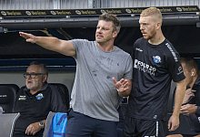Paderborn, Germany. 21st Oct 2023. Trainer Lukas Kwasniok (Paderborn), Kai Klefisch (Paderborn) SC Paderborn - FC St. Pa - Imago Images