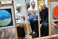 Holzhaus mit Michael Hellwig u Ulrike Sch&ouml;nfelder-Hellwig, Rumpelstilzchen Literaturprojekt; Enger/Spenge - Barbara Franke