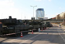 2023-11-22 Vilnius Lithuania. German main battle tank Leopard. Vilnius Lithuania 65DM_20231122_0064 PUBLICATIONxNOTxINxE - IMAGO/Scanpix