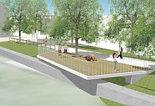 apl-bega-terrasse-perspektive-gm013-landschaftsarchitektur - Grafik: GM013 Landschaftsarchitekturbüro