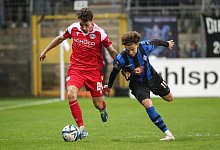 15.03.2024, xusrbx, Fussball 3.Liga, SV Waldhof Mannheim - Arminia Bielefeld emspor, v.l. Christopher Lannert (Arminia B - IMAGO/Jan Huebner