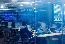 Blick in das neue "Innovation Lab" der Polizei im Digitalkontor. Die NRW-Polizei geht bei der Personalwerbung neue Wege und sucht Hobby-Ermittler in der Oberstufe von Gymnasien. - Rolf Vennenbernd