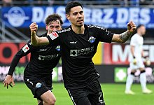 Paderborn, Home Deluxe Arena, 05.04.24, GER, Herren, 2.Bundesliga, Saison 2023-2024, SC Paderborn 07 - Hertha BSC Berlin - Imago Images