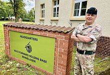 Die Nato Forward Holding Base in der Normandy-Kaserne in Sennelager ist mittlerweile der gr&ouml;&szlig;te britische Truppenstandort in Deutschland. Colonel Mike Foster-Brown hat die Aufgabe des Kommandeurs zu Jahresbeginn &uuml;bernommen. - Jens Reddeker