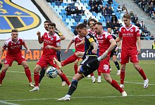 25.02.2024, xmohx, Fussball 3.Liga, 1.FC Saarbruecken - Arminia Bielefeld emspor, v.l. Bjarne Thoelke (1.FC Saarbruecken - IMAGO/Jan Huebner
