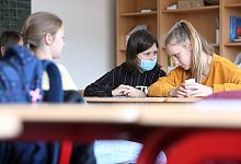 Viele Bielefelder Grundschulen platzen aus allen N&auml;hten. - epd-bild / Nancy Heusel