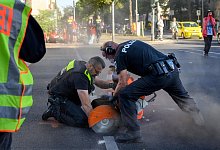 Letzte Generation, Blockade am Spandauer Damm, Berlin, 18.09.2023 - picture alliance / PIC ONE