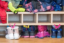 Garderobe in Kita - picture alliance/dpa