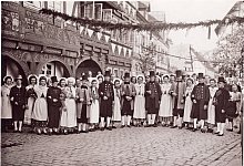 trachtenfest-juli-1949 - Rechte: Trachtengilde Schwalenbe