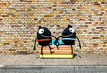 ZNM, Maskottchen Edda und Edgar &copy;Smilla Dankert - Smilla Dankert