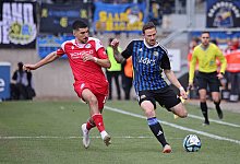 25.02.2024, Fussball, Herren, 3. Liga, Saison 2023/2024, 1. FC Saarbr&uuml;cken - DSC Arminia Bielefeld, Nassim Boujellab (Ar - IMAGO/Fussball-News Saarland