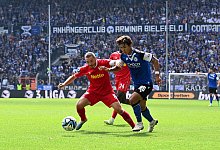 3. Liga - Arminia Bielefeld - SSV Jahn Regensburg am 27.08.2023 in der Sch&uuml;coArena in Bielefeld Andreas Geipl (Regensbur - IMAGO/osnapix