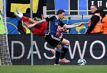 25.02.2024, xmohx, Fussball 3.Liga, 1.FC Saarbruecken - Arminia Bielefeld emspor, v.l. Nassim Boujellab (Arminia Bielefe - IMAGO/Jan Huebner
