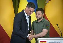 Ukraine-Krieg - Spaniens Regierungschef S&aacute;nchez in der Ukraine - Efrem Lukatsky/dpa