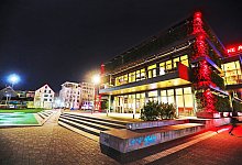 L&ouml;sungsvorschlag der Stadt: Der Gr&uuml;ne W&uuml;rfel soll belebt werden - um unerw&uuml;nschte Gruppen vom Kesselbrink zu verdr&auml;ngen. - Sarah Jonek