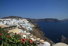 Blick auf Santorini - Cindy Riechau/dpa