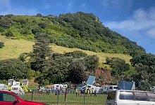 Erdrutsch in Neuseeland - Supplied/Radio NZ/dpa