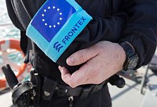Beamter der EU-Grenzschutzagentur Frontex - Christian Charisius/dpa